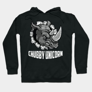 Angry Chubby Unicorn Rhino Gift Hoodie